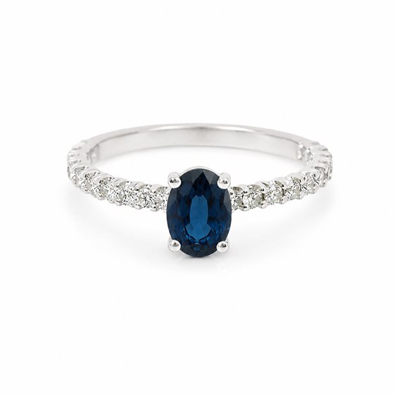 Anello Cianfrone Gioielli Donna in Oro Zaffiro 1.03 Ct ANOR-40-198 - ANOR-40-198